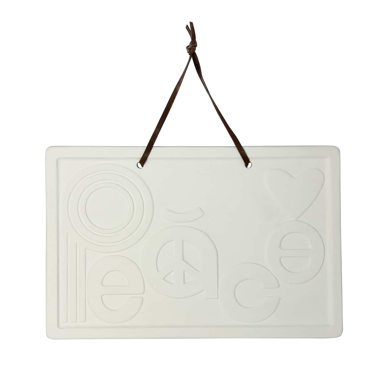 Jonathan Adler x Michaels 10" x 6.5" Peace DIY Ceramic Plaque
